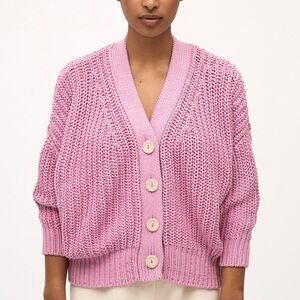 Babaa cardigan no18 fallen bougainvillea